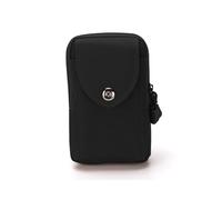 FDEETY Handy Gürteltasche Taktische Hüfttaschen Kapazität kleine Utility EDC Tasche für Camping Wandern Radfahren Klettern und Reisen Mit Karabiner (Senkrecht-Schwarz)