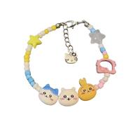 FDEETY Niedliches Cartoon Tierchen Armband Bunte Perlen Schmuck Damen Accessoire Handgemachter Armschmuck Kawaii Stil