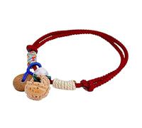 FDEETY Traditionelles Handgefertigtes Armband Mit Holzperlen Und Bunten Knoten Verstellbares Freundschaftsarmband Ethno Schmuck Für Damen Und Herren Einzigartiges Design 2 Stück Set