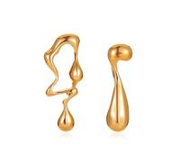 FDEETY Tropfenform Ohrringe Silber Schmuck Damen Ohrstecker Elegant Wassertropfen Ohrhänger Dezent Edel Zeitlos