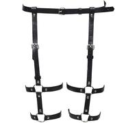 FDEETY Verstellbare Harness Körperkette Riemen Körperschmuck Taille Bein Gurt Accessoire Schmuck Punk Gothic Stil Damen