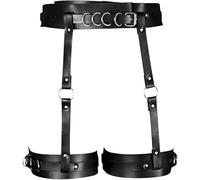 FDEETY Verstellbare Harness Körperkette Riemen Körperschmuck Taille Bein Gurt Accessoire Schmuck Punk Gothic Stil Damen