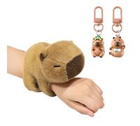 FDGGT 1 Capybara-Armband Und 2 Capybara-Schlüsselanhänger, Niedliche Cartoon-Armbänder, Plüscharmbänder, Kinderarmbänder