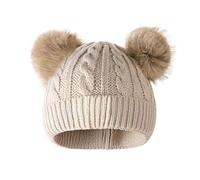 FDGGT 1 Stück Fellknäuel-Strickmütze, Süße Strickmütze, Warme Kindermütze, Winterwarme Produkte