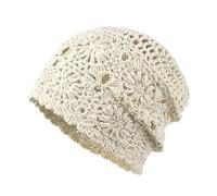 FDGGT 1 Stück Hohle Strickmütze, Damen-Zehenkappe, Modische Mütze, Beanie, Lazy Hat, Bekleidungszubehör