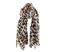 FDGGT 1 Stück Schal Mit Leopardenmuster, Warmer Schal, Retro-Damenschal, Weicher Und Dünner Schal, Modischer Schal