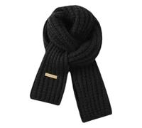 FDGGT 1 Stück Schwarzer Strickschal, Winterschal, Weicher Schal, Warmer Schal, Einfacher Und Vielseitiger Schal