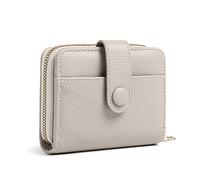 FDGGT 1-Teilige Geldbörse, Schwarz, Leder, Weiblich, Minimalistisch, Zweifach Gefaltet, Mehreren Fächern, 3 Fächer, 3 Abteilungen, Kreditkarte, Ausweis, Bargeld