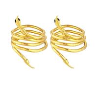 FDGGT 2 Stück Goldene Schlangenknochenketten, Metallhalsketten, Damenhalsketten, Personalisierte Schmuckdekoration, Kleidungsaccessoires-Schmuck