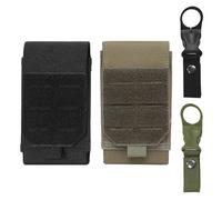 FDGGT 2 Stück Gürteltaschen Und 2 Stück Wasserflaschenschnallen, Tragbare Gürteltasche, Handy-Gürteltasche, wasserdichte Gürteltasche, Geeignet Zum Wandern, Camping, Reisen, Radfahren