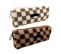 FDGGT 2 Stück Literarische Retro-Federmäppchen, Cord-Federmäppchen, Federmäppchen Für Mädchen, Aufbewahrungstaschen Für Schülerbriefpapier, Tragbare Federmäppchen