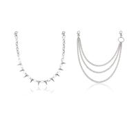 FDGGT 2 Stück Modische Hosenketten, Hosen-Deko-Accessoires, Punk-Stil-Accessoires, Schlichte Accessoires, Metall-Accessoires Für Kleidung