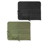 FDGGT 2 Stück Pinsel- Und Federmäppchen, Rollenfedermäppchen, Canvas-Aufbewahrungstasche, Pinselhalter, Aufbewahrungstasche, Kunstmaler-Ausrüstung