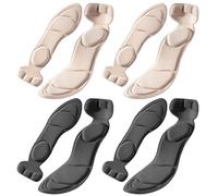 FDGGT 4 Paar Anti-Verschleiß-Einlegesohlen, Weiche Einlegesohlen Für High Heels, Damen-Einlegesohlen, Fersenschutz, Fußschutz-Einlegesohlen