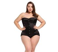 FDJIAJU Korsagen Bustiers Für Damen - Schlichtes, Elegantes, Modisches Gericht, Stilvolles Bandage-Korsett, Röhren-Crop-Top, Retro-Vintage-Front-Schnür-Bustier-Shaper, Streetwear, Stil A, Xs