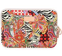 fdsmall 12 Zoll Laptoptasche Schutzhülle Wasserdicht Neoprene, Laptop Sleeve Case Laptophülle Notebook Hülle Tasche für Acer/Asus/Dell/Lenovo/HP/Samsung (Große rote Blume, 10 Zoll)