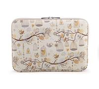 fdsmall 12 Zoll Laptoptasche Schutzhülle Wasserdicht Neoprene, Laptop Sleeve Case Laptophülle Notebook Hülle Tasche für Acer/Asus/Dell/Lenovo/HP/Samsung (Vogel Beige, 15,6 Zoll)