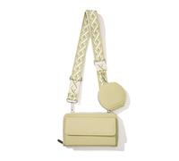 fdsmall Kleine Crossbody Taschen für Frauen Trendige Crossbody Geldbörse Leder Brusttasche Leder Handy Schulter Geldbörse mit Münze Geldbörse für Reise Urlaub Wandern (Green)