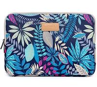 fdsmall Laptoptasche Schutzhülle Wasserdicht Neoprene, Laptop Sleeve Case Laptophülle Notebook Hülle Tasche für Acer/Asus/Dell/Lenovo/HP/Samsung (Blaue Blätter, 15,6 Zoll)
