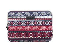 fdsmall Laptoptasche Schutzhülle Wasserdicht Neoprene, Laptop Sleeve Case Laptophülle Notebook Hülle Tasche für Acer/Asus/Dell/Lenovo/HP/Samsung (Elefantenmuster, 15,6 Zoll)