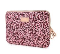 fdsmall Laptoptasche Schutzhülle Wasserdicht Neoprene, Laptop Sleeve Case Laptophülle Notebook Hülle Tasche für Acer/Asus/Dell/Lenovo/HP/Samsung (Leopard rot, 15,6 Zoll)