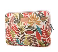 fdsmall Laptoptasche Schutzhülle Wasserdicht Neoprene, Laptop Sleeve Case Laptophülle Notebook Hülle Tasche für Acer/Asus/Dell/Lenovo/HP/Samsung (Khaki-Blätter, 15,6 Zoll)