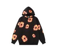 FDTURES 2024 Deni Trendy Paar Print Herbst Und Winter Schaumstoff Print Hochwertige Reine Baumwolle Schlaufen Kapuzen Sweatshirt Für Sport-color17||L