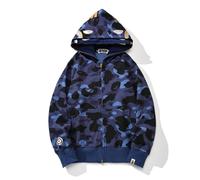 FDTURES 24ss Trendy BAP Haikopf Paar Modische Lässige Doppel Hut Camouflage Hoodie-color1||L