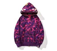 FDTURES 24ss Trendy BAP Haikopf Paar Modische Lässige Doppel Hut Camouflage Hoodie-color5||L