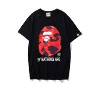 FDTURES 24ss Trendy Casual Top Bap Langfristige Paar Mode Reine Baumwolle Doppelgarn Männer Und Frauen Casual Sport Kurzarm T-Shirt-color12||S