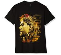 FEA Herren T-Shirt Kurt Cobain Side View of Kurt, schwarz, XX-Large