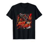 Fearless Rider Stunt Action Speed Grafik T-Shirt