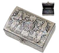 February Mountain Mother of Pearl Box - Abalone Shell Handmade Trinket Box Gifts for women who have everything