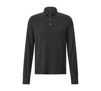 Fedeli - Langarm-Poloshirt aus Baumwolle - Größe 48 - schwarz
