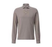 Fedeli - Langarm-Poloshirt aus Baumwolle - Größe 50 - braun