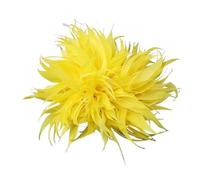 Feder Blumen Brosche Feder Corsage Broschen for Frauen elegante Blume Revers Pins Hochzeit Party Abzeichen Schmuck Zubehör Für Frauen Und Mädchen(Yellow)