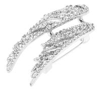 Feder Brosche Silber aus Legierung, Elegante Anstecknadel