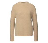 Street One Damen Pullover Stehkragen Federgarn 78% Polyamid/12% Polyacryl/10% Baumwolle Beige Gr. 38