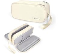 Federmäppchen 3 Fächer Stiftetasche Schlamperbox Schule Beige