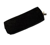 Federmäppchen aus geripptem Samt, weiches Federmäppchen mit großer Kapazität für Mädchen, Federmäppchen, Make-up-Tasche, Bleistift für Schüler, Schreibwaren für die Schule, Schwarz , Se référer au