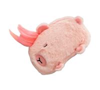 Federmäppchen aus Plüsch für Schulbedarf, Organizer in Capybara-Form - Stiftebox aus Tierplüsch - für Zuhause, College, Hochschule, Universität, Schlafsaal, Arbeit, etc, Rosa, Se référer au descriptif