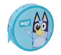 Safta Blue Federmäppchen, rund, 18 Teile, leicht zu reinigen, Federmäppchen für Kinder, ideal für Kinder von 5 bis 14 Jahren, bequem und vielseitig, Qualität und Widerstandsfähigkeit, 21 x 3,5 cm,