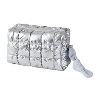 Federmäppchen, Büro, Uni, Schule, Aufbewahrungstasche, Organizer, Make-up-Tasche, Kosmetiktasche, ästhetisch, niedliches Stifteetui für Mädchen, Jungen, Kinder (Silber)