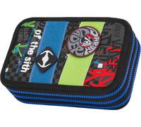 Federmäppchen COOLPACK "Etui, Star Wars, Darth Vader", Kinder, grau (darth vader), Polyester, Schreibgeräteetuis Federmäppchen, befüllt (56456530-0) darth vader