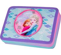 Federmäppchen COOLPACK "Etui XL, Disney, Frozen, mit 2 Reißverschlüssen", Kinder, bunt (frozen), Polyester, Schreibgeräteetuis Federmäppchen, befüllt (85446909-0) frozen