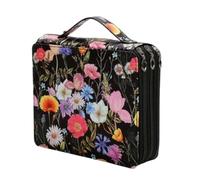 Federmäppchen Federpenal Groß für 120 Farben Marker Stifte, 4 Fach Federtasche, Marker Aufbewahrungstasche mit Schultergurt, Große Bleistifttasche mit Reißverschluss für Kunstschule Büro Reisen