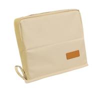 Federmäppchen für die Schule, großes Federmäppchen, Organizer mit mehreren Fächern, leichtes, wasserdichtes Material, ideal für Reisen und Schreibtischaufbewahrung, 21,6 cm, beige-grau, 1 Stück, beige