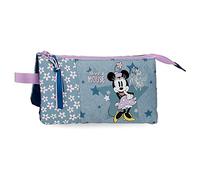 Federmäppchen im Disney-Minnie-Stil, blau, 22 x 12 x 5 cm, Polyester