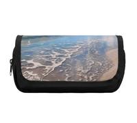 Federmäppchen mit großem Fassungsvermögen, schönes Federmäppchen mit Wolkenstrand, für Herren, ästhetisches Stifteetui, Bürowerkzeug-Organizer, Stil:, One size