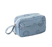 Federmäppchen mit großem Fassungsvermögen, Stifteetui, Schreibwaren-Tasche, Schule, Uni, Büro, Organizer für Teenager, Mädchen, Erwachsene, Studenten, Kinder (blau)